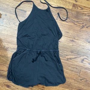 Black halter romper